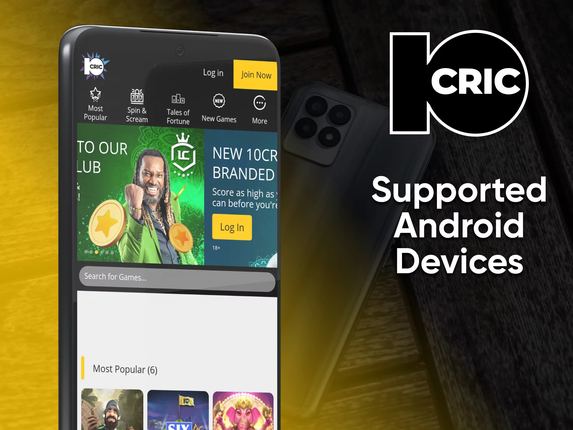 Play casino through your 10cric device.