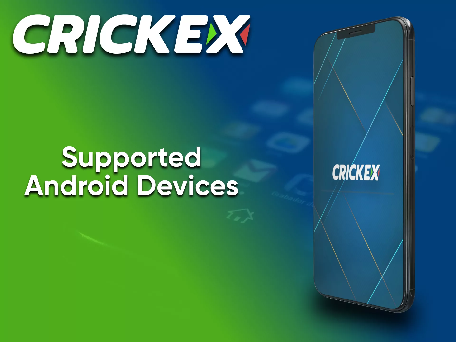 Choose a smartphone to play Crickex casino.