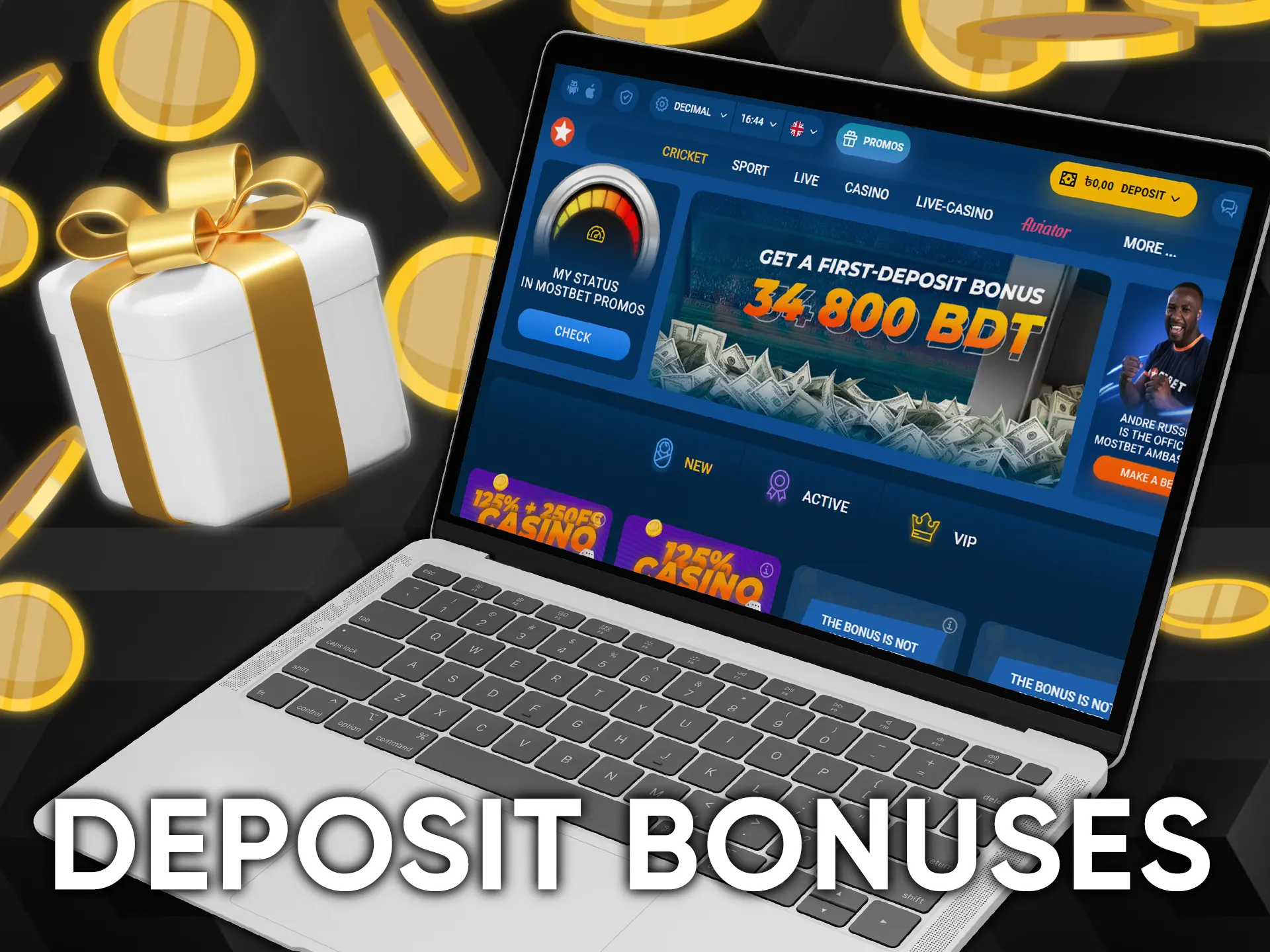 Make a deposit and get an additional bonus for crash games.