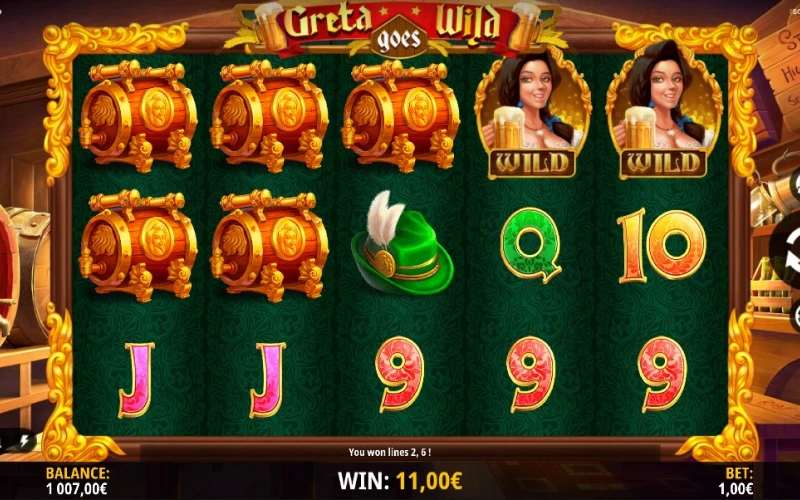 At 4rabet play Greta Goes Wild slot.