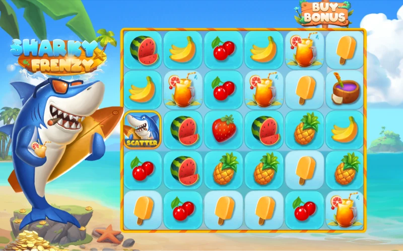 Play Sharky Frenzy slot with Megapari.