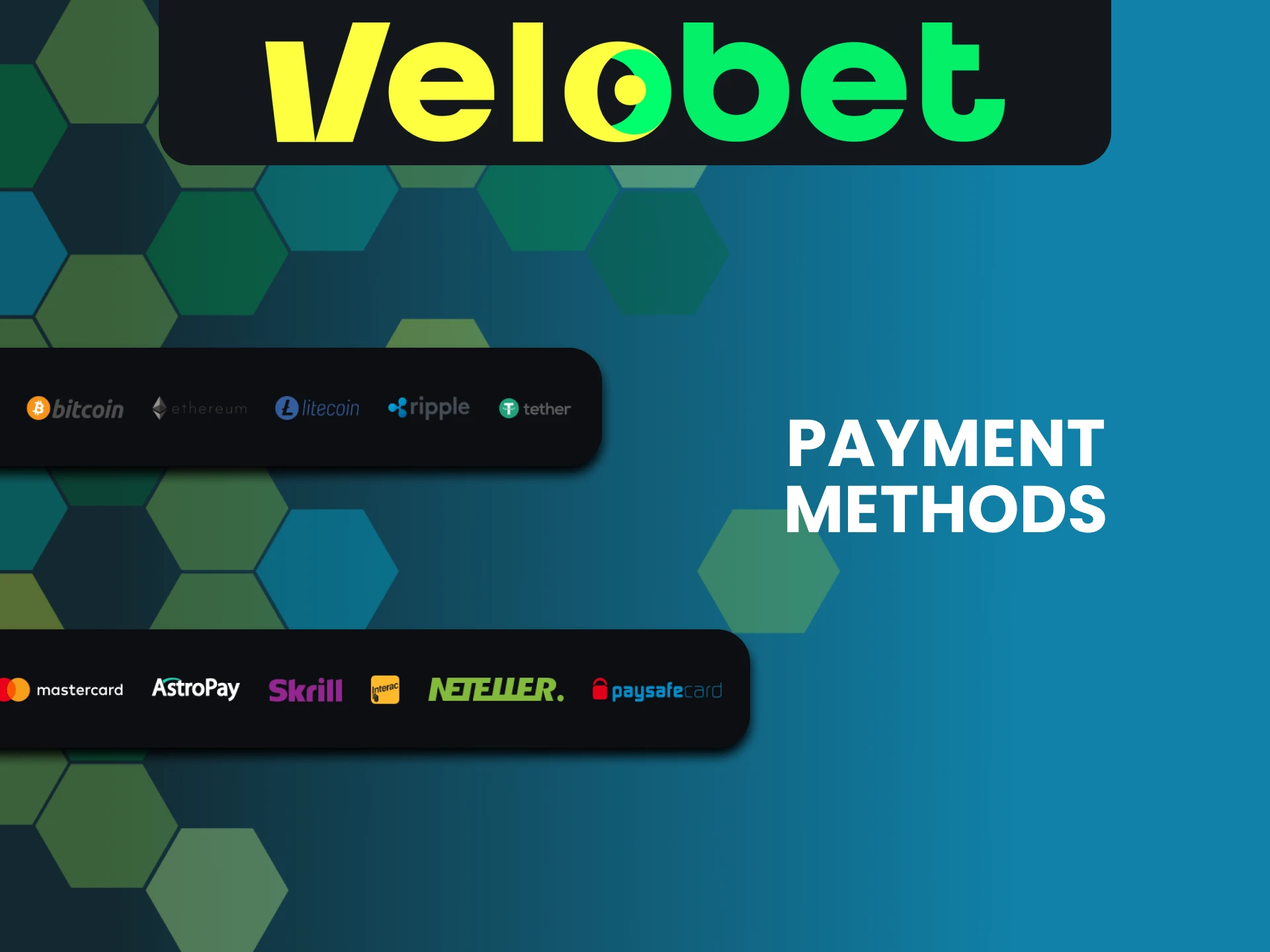 We will tell you about the transaction methods on Velobet.