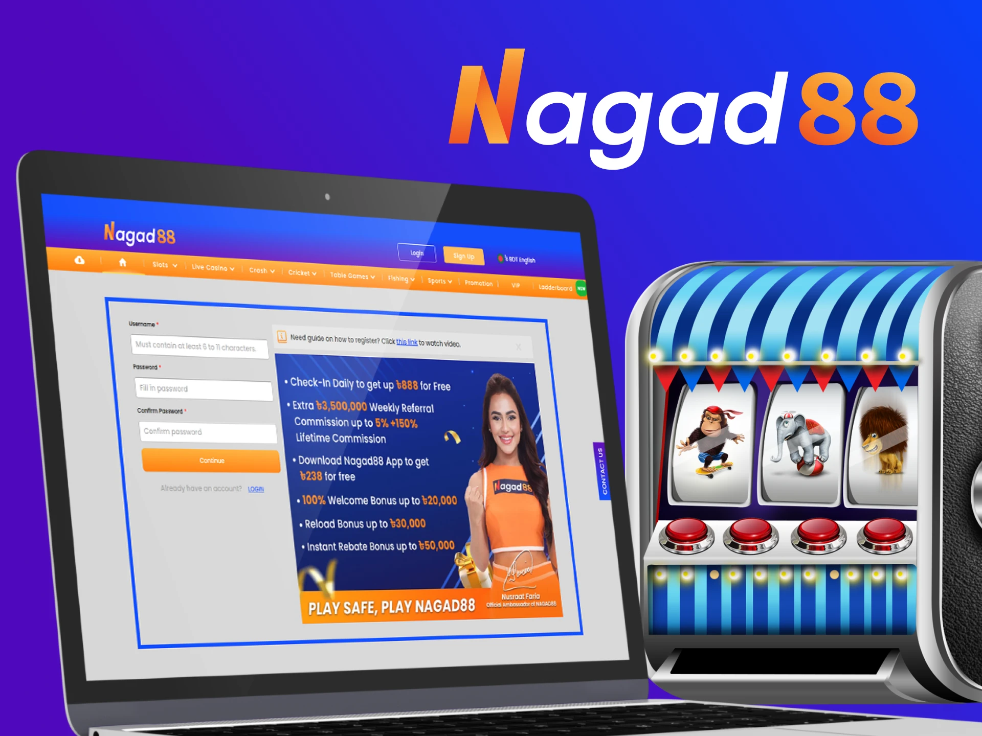 Get a bonus from Nagad88.