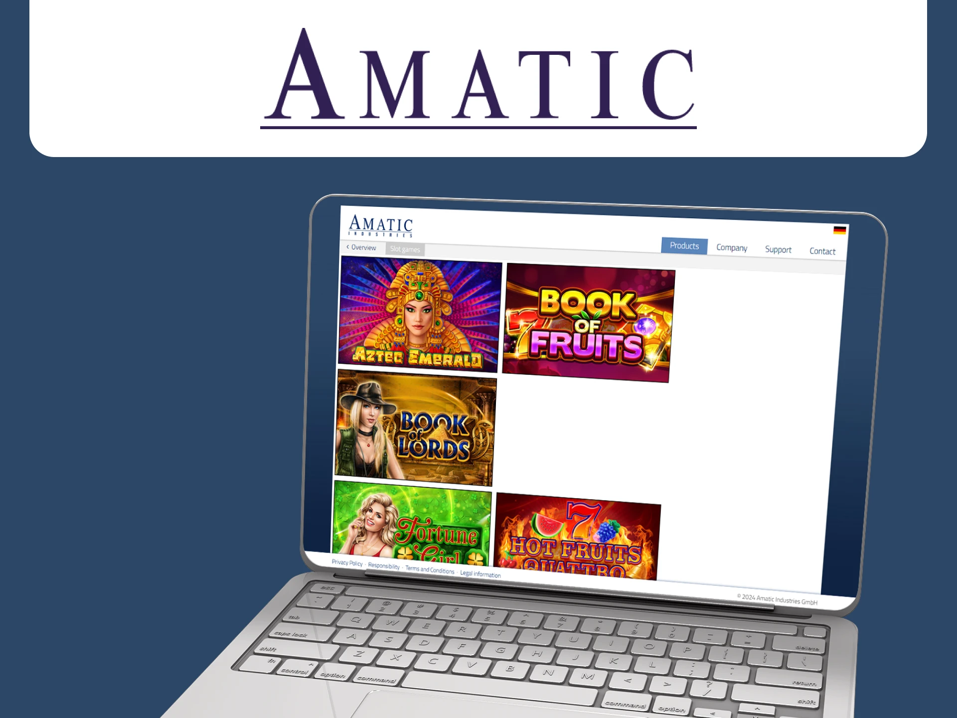 At Amatic you can also find slot games.