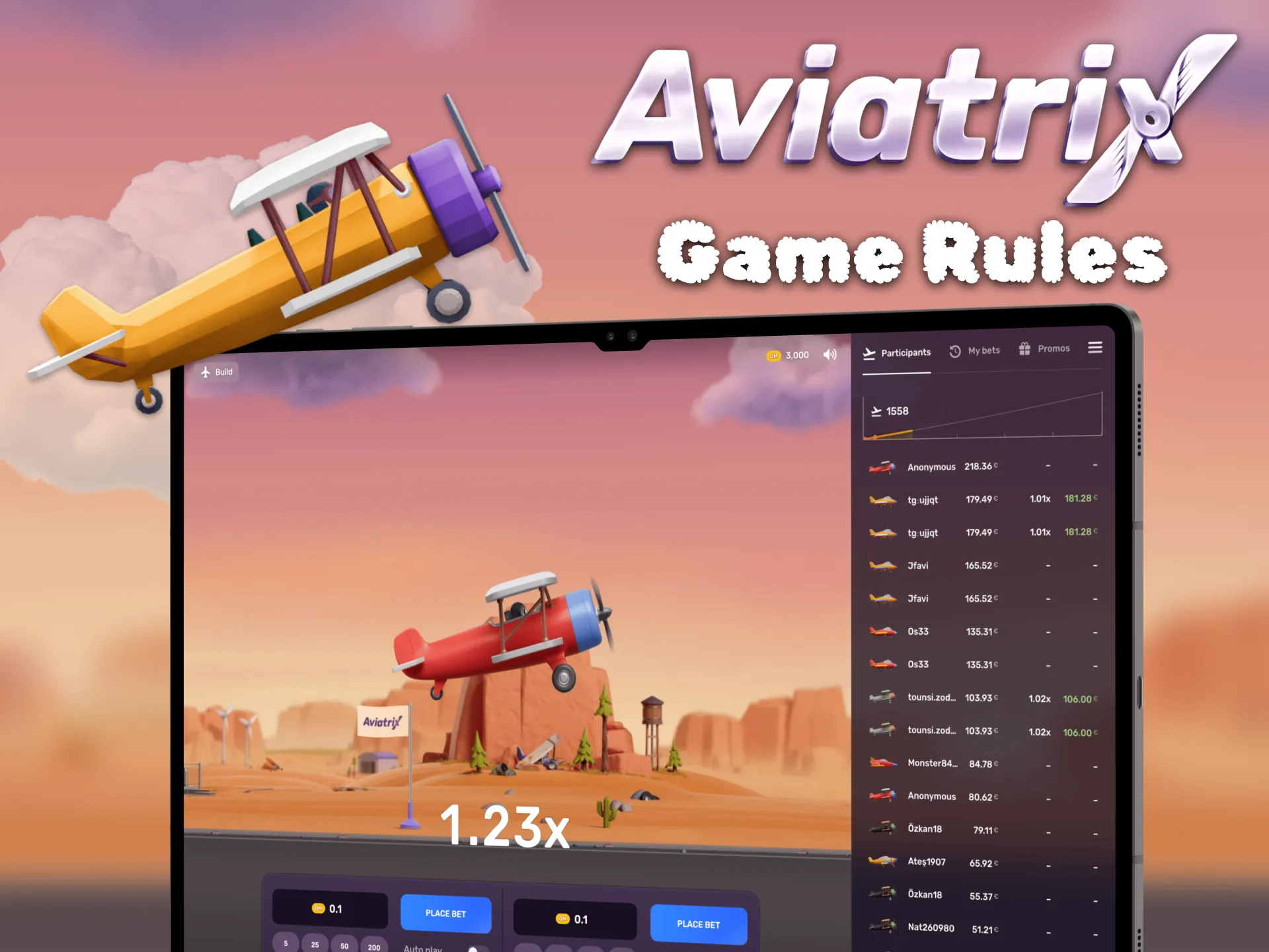 Learn the Aviatrix game rules and win the prize.