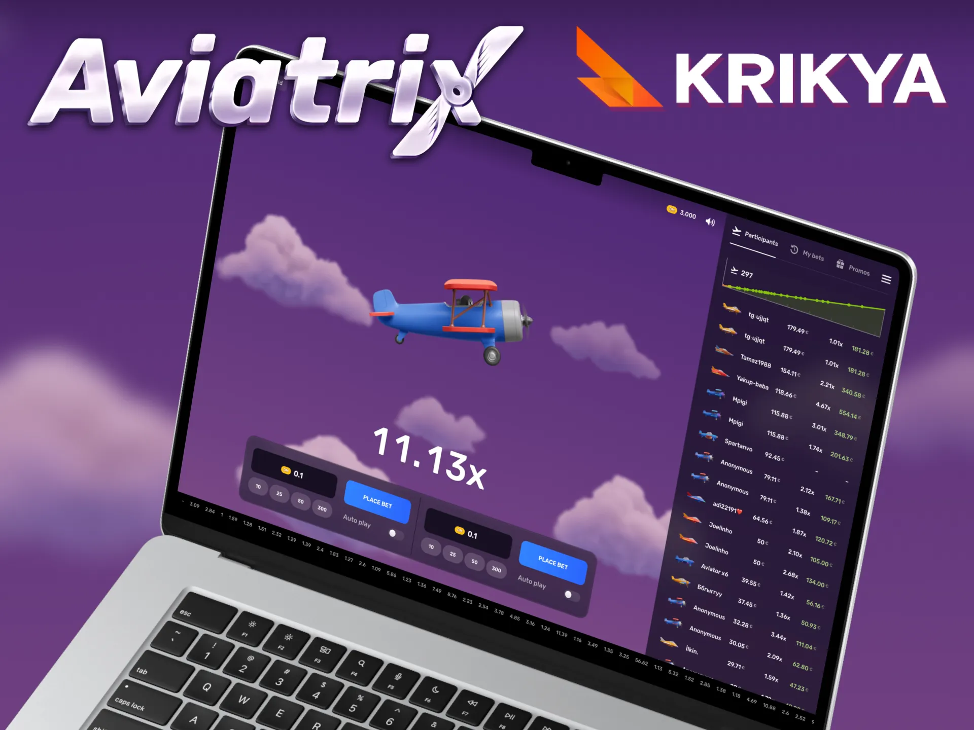 Krikya casino has recently added Aviatrix to its selection.