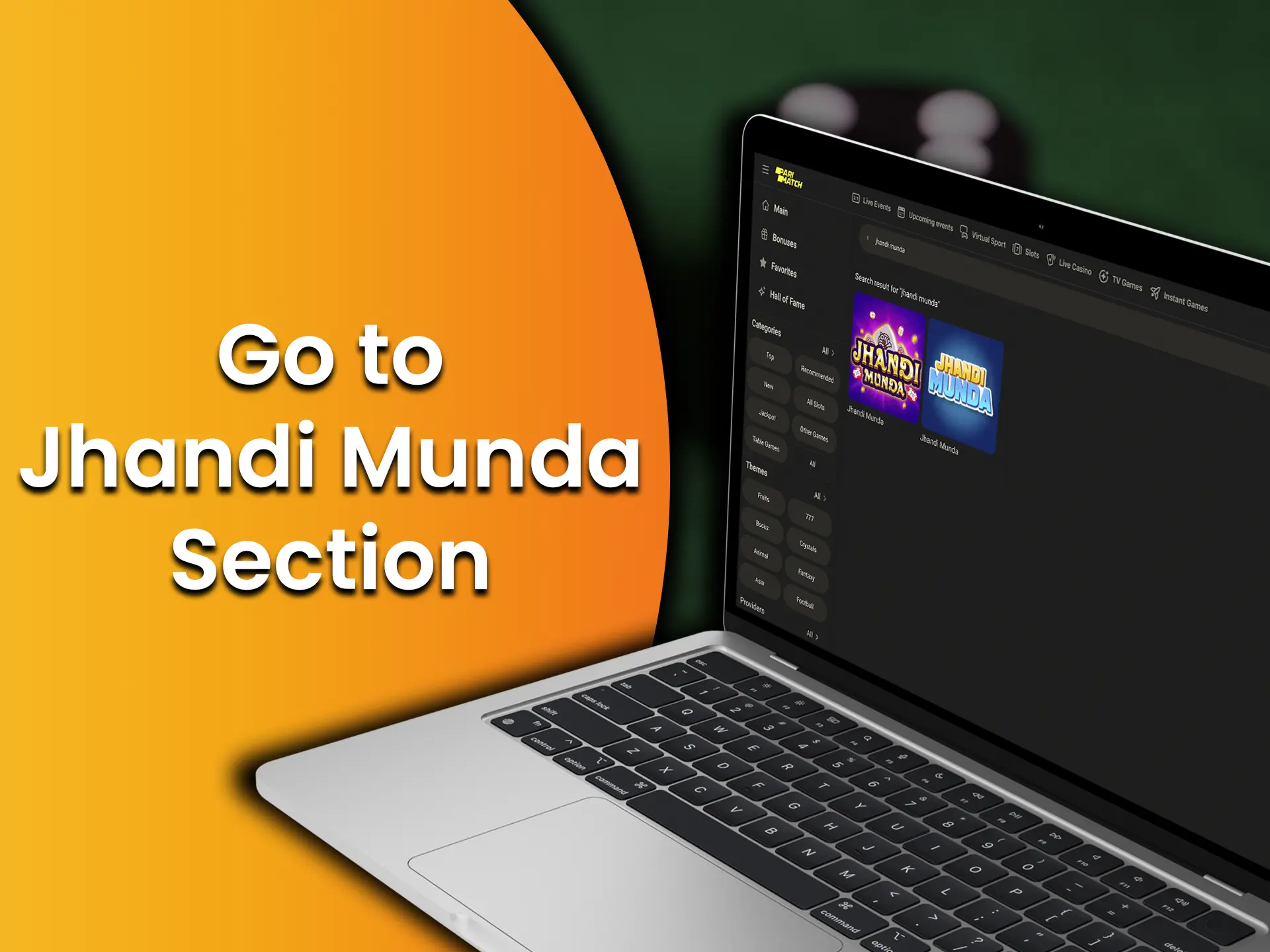 Find Jhandi Munda game using search and run it.