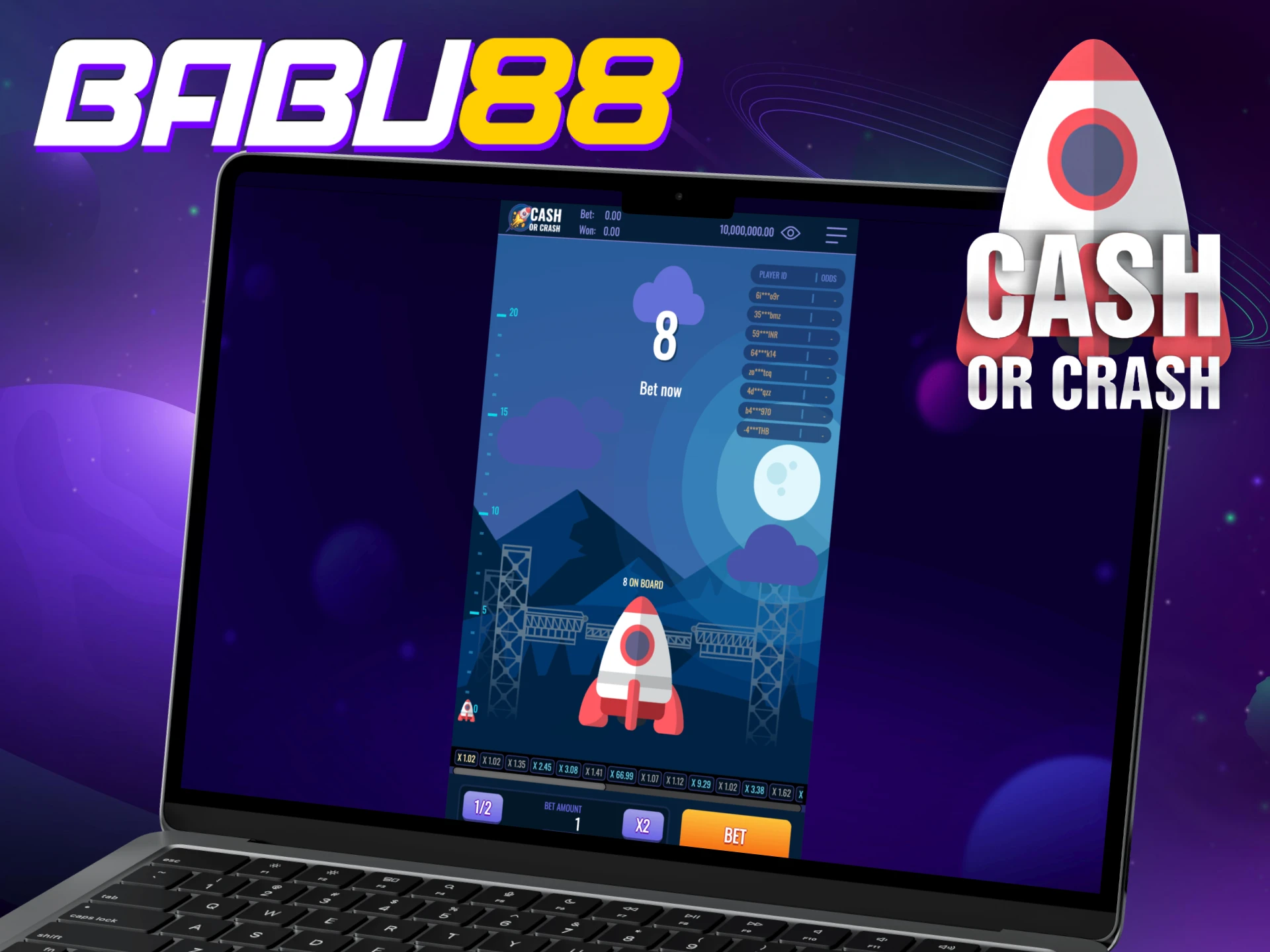 Be ready to win in Cash or Crash game at Babu88.