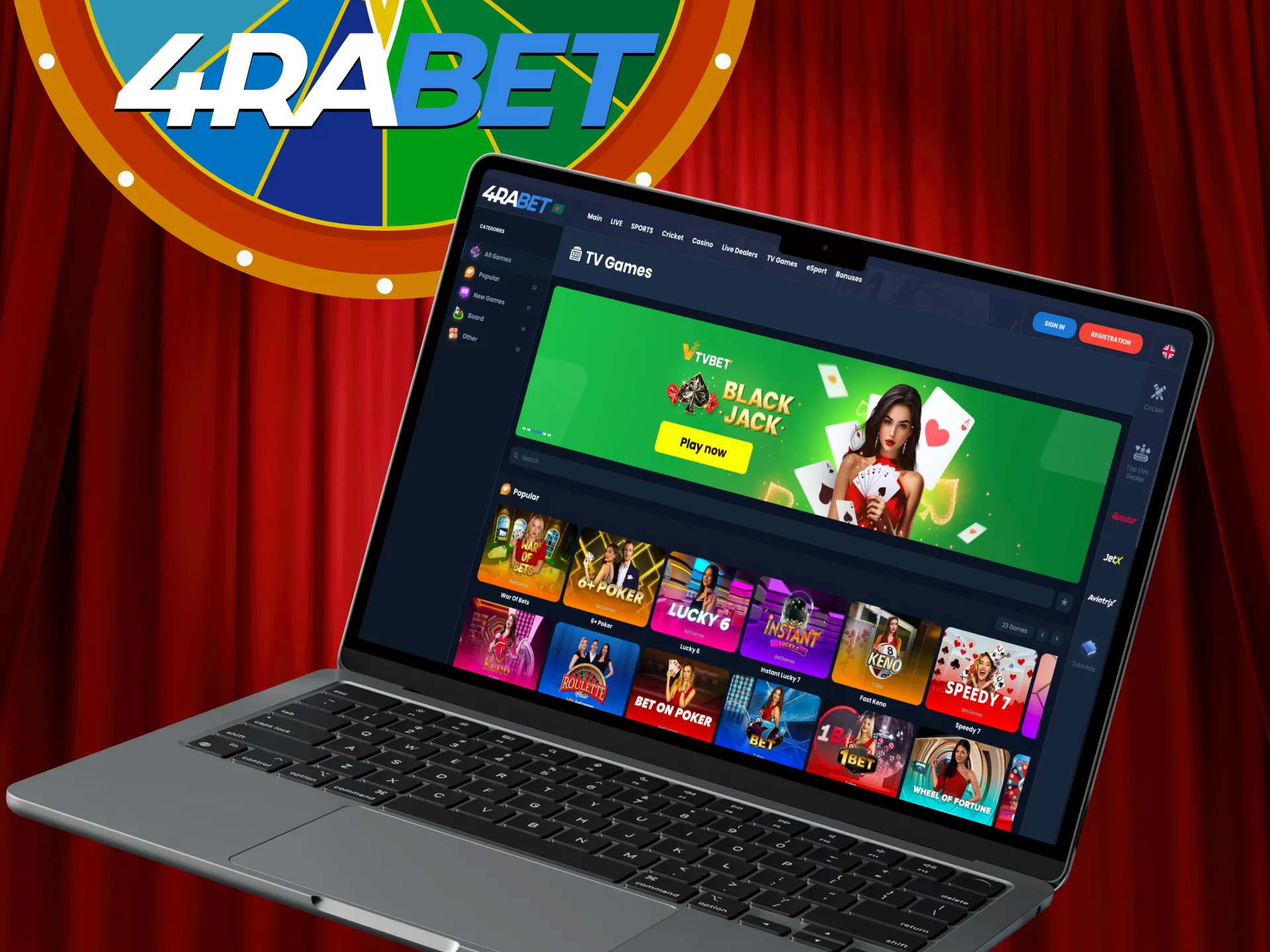 Get an experience in casino game shows at 4rabet.