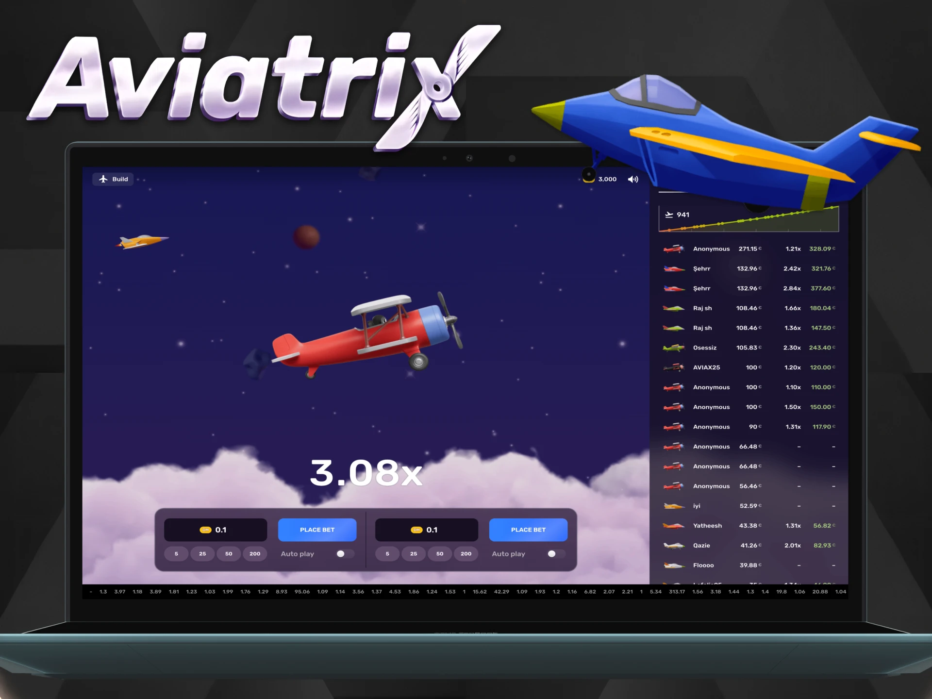 Play Aviatrix game and collect unique planes.