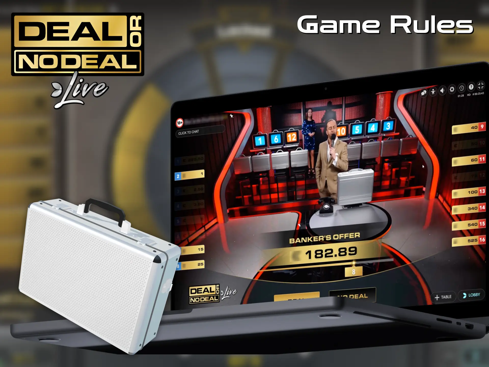 Deal or No Deal game rules help you to win.