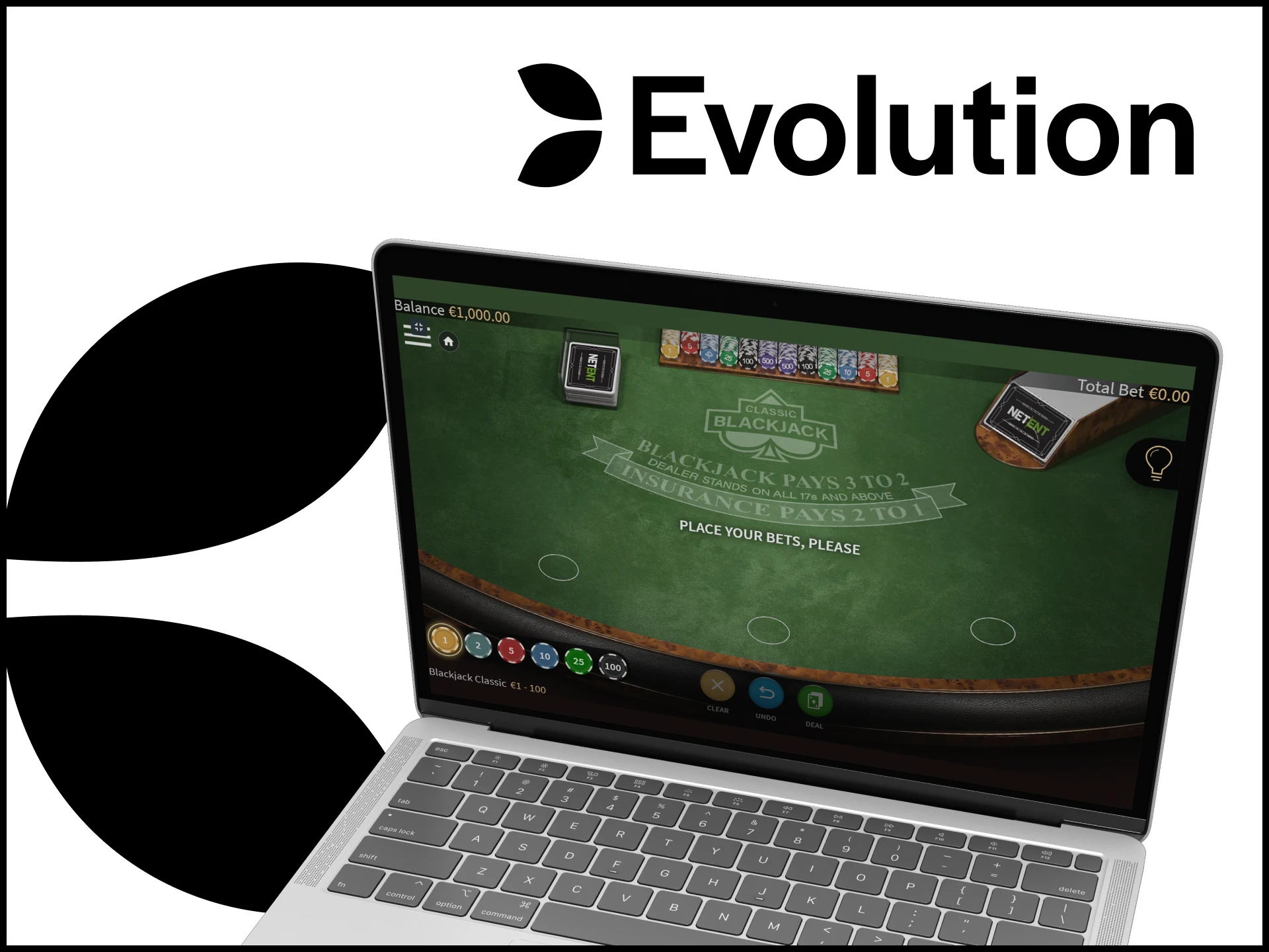 Blackjack is the perfect choice of games from Evolution.