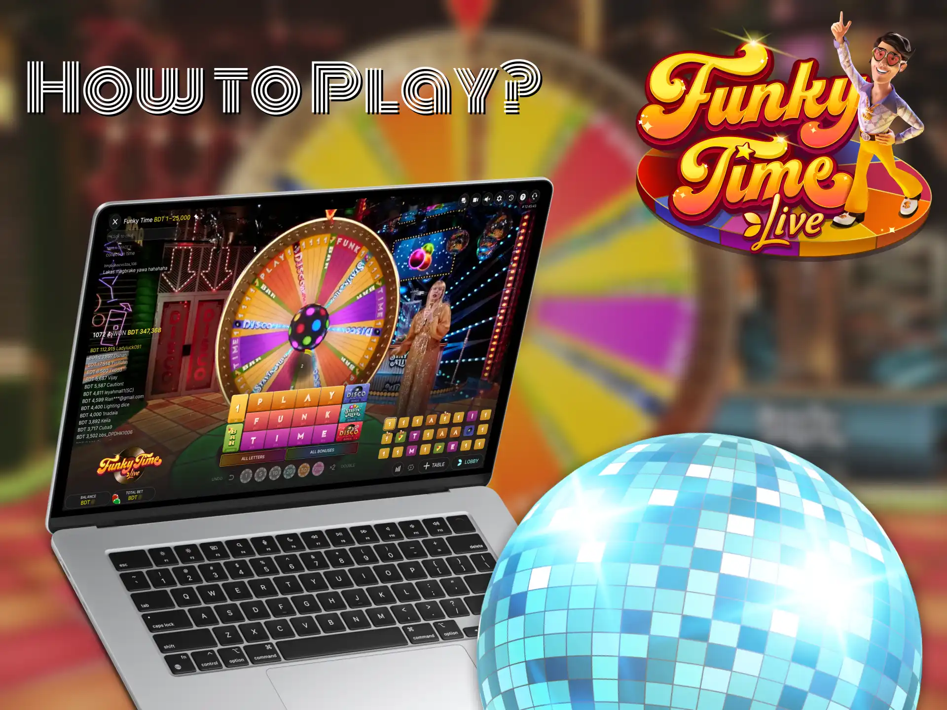 The Funky Time game is simple enough to play.