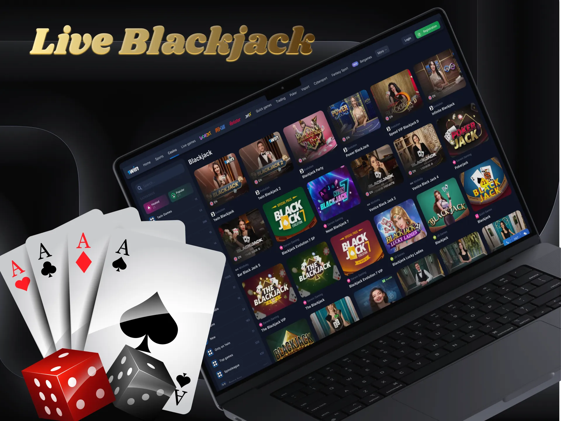 Blackjack is popular among gambling enthusiasts.