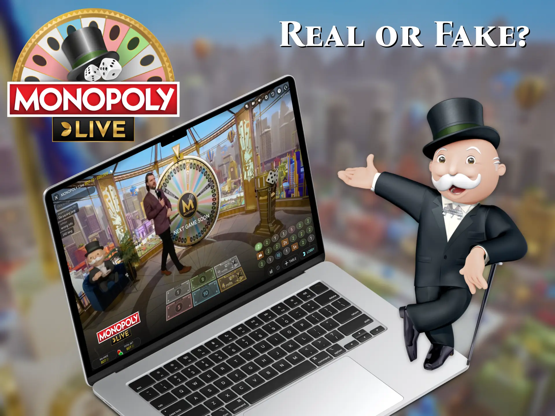 Monopoly Live is a licensed game provided by Evolution Gaming.