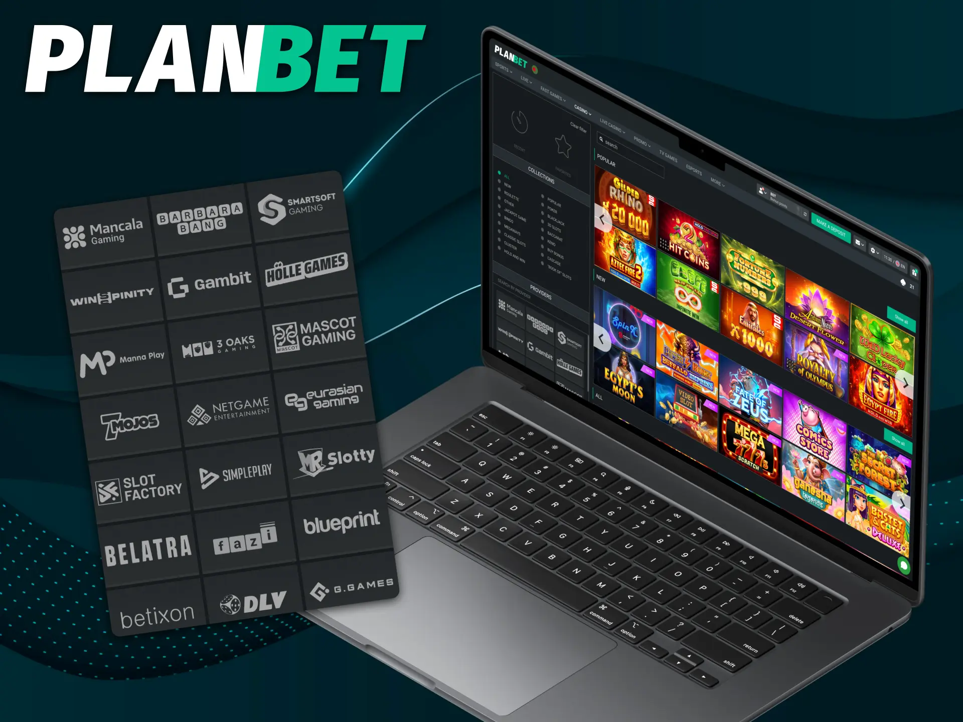 Providers are an important element of player comfort at Planbet.