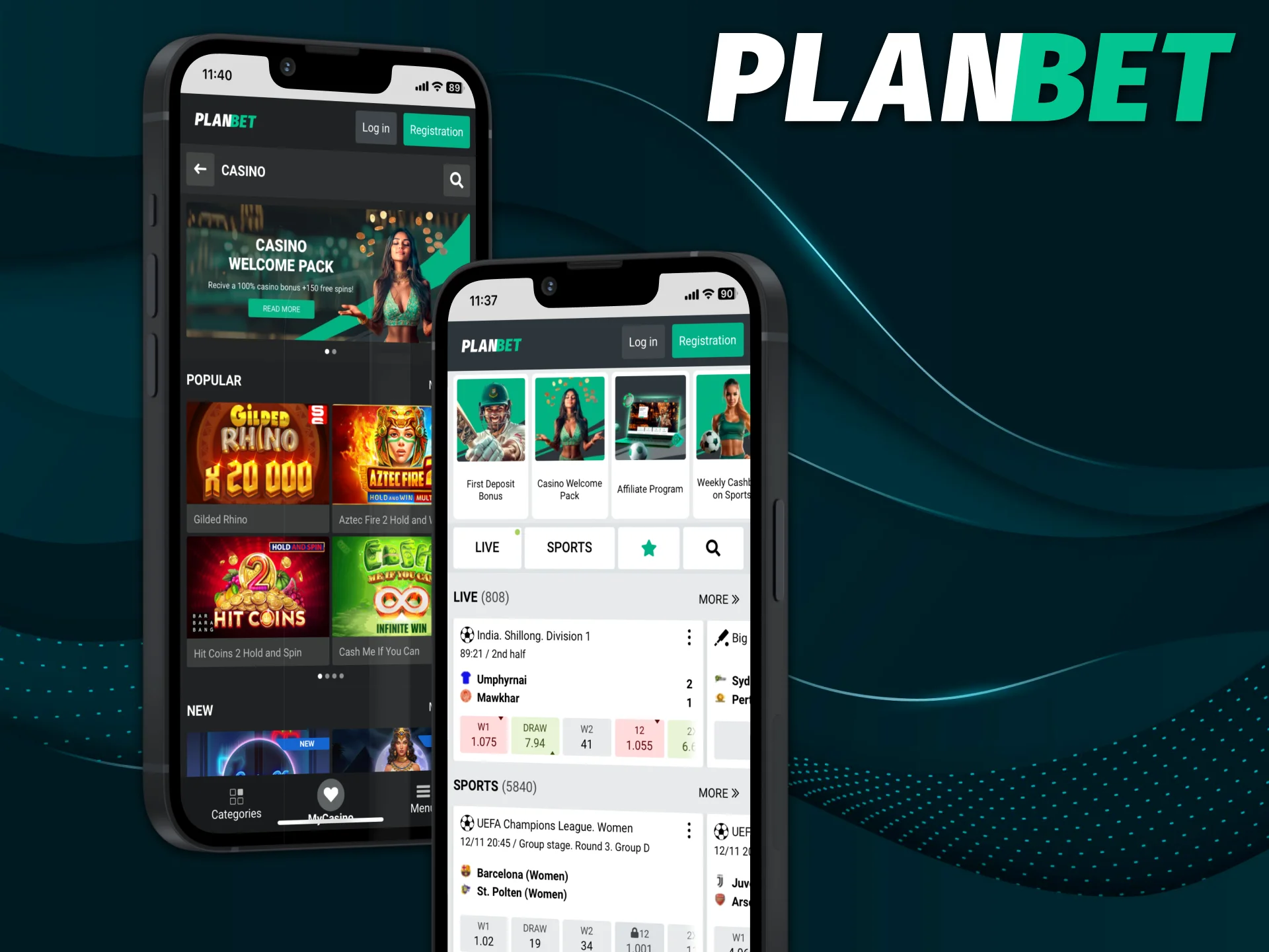 Use the mobile version of Planbet website.